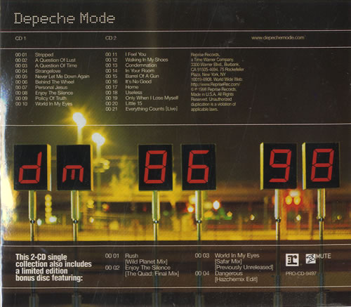 Depeche mode singles 18 cd set Depeche Mode - Singles Box 6 (6CDS) - AlterNation